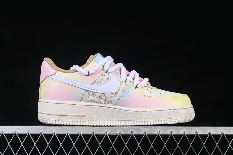 All categories Nk Air Force 1 Air Force series Nk Air Force 1 Low Air Force low-top Nike Air Force 1'07 Low "Mist Island Starlight" Hand-painted graffiti Wuyu Starlight Air Force One low-top casual sneakers FJ7740-120
